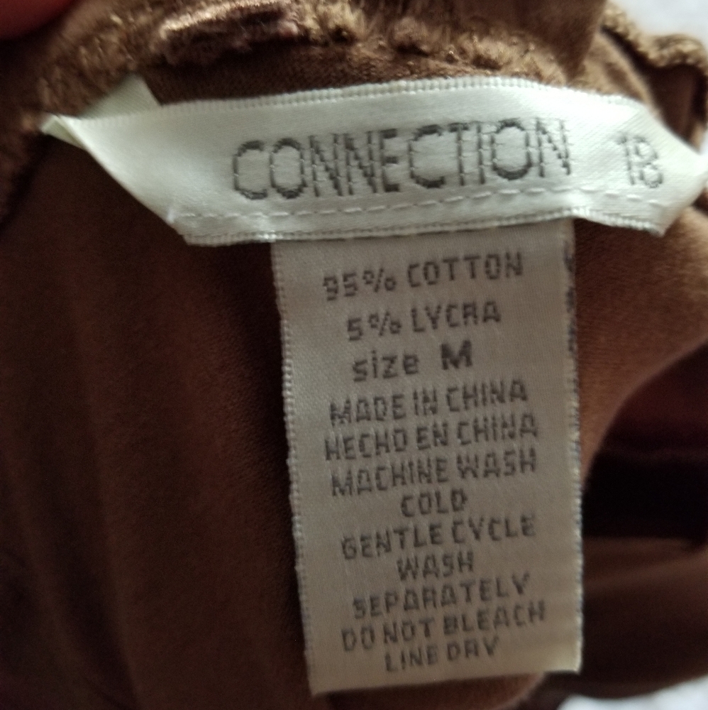 Vintage Connection 18 Brown Pinstripe Bustier Top - Picture 7 of 9